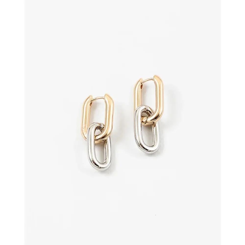 chain drop earrings M288
